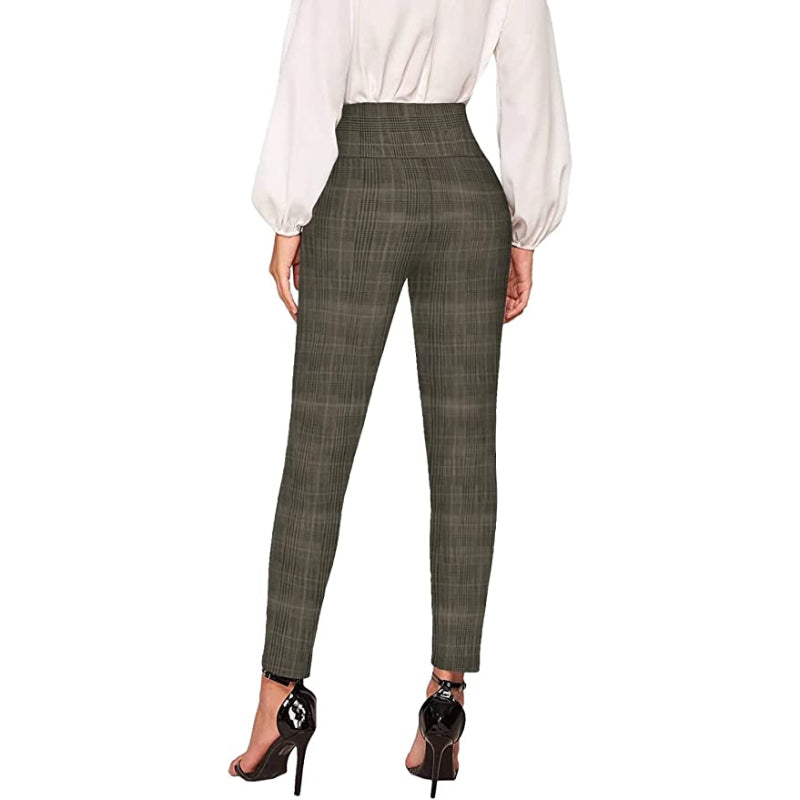 Printed Skinny Trousers For Women-Legletic