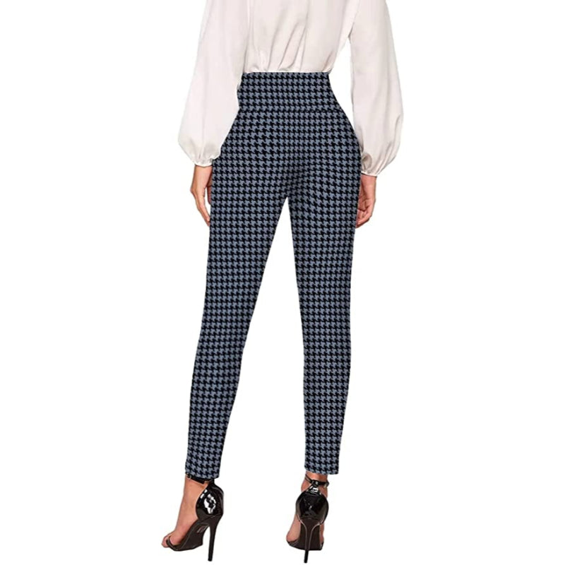 Skinny Print Trousers For Women-Legletic