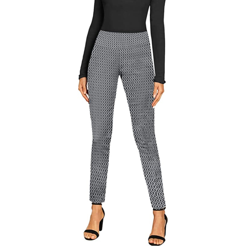 Skinny Print Trousers For Women-Legletic