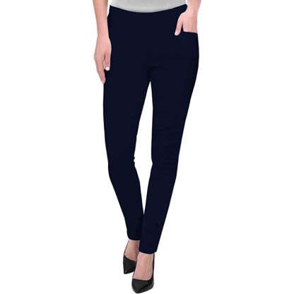 Office Dressy Leggings Skinny Trousers With Print For Women-Legletic