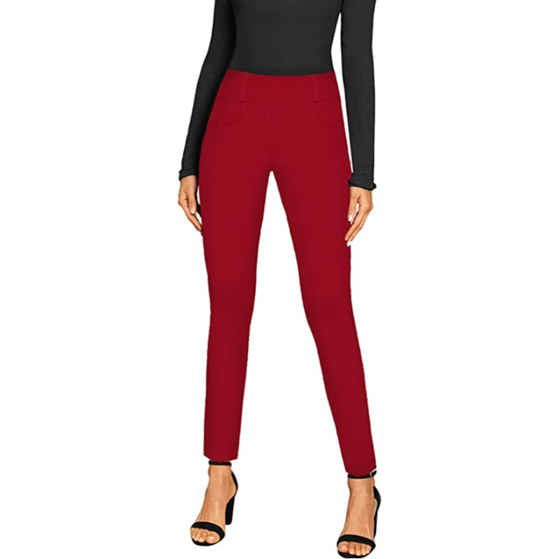 Office Dressy Leggings Skinny Trousers For Women-Legletic