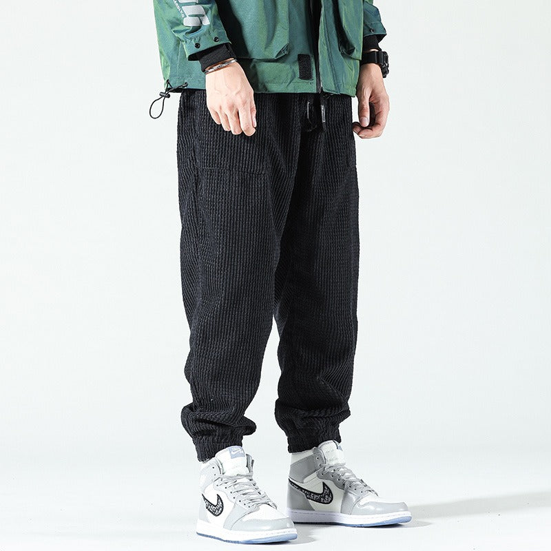 Casual Corduroy Fleece Sweatpants For Men-Legletic