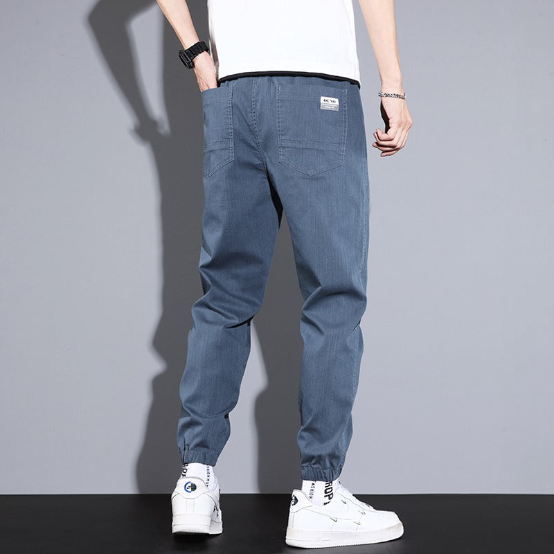 Cotton Thin Elastic Loose Joggers-Legletic