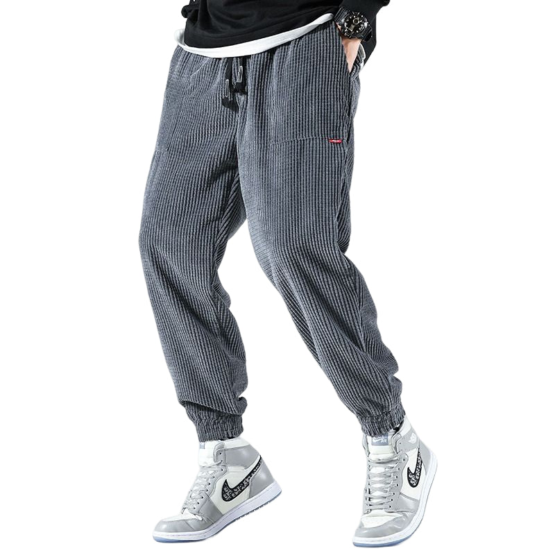 Casual Corduroy Fleece Sweatpants For Men-Legletic