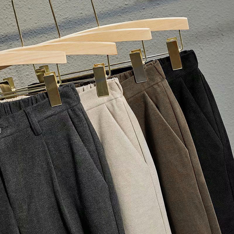 Casual Straight Drape Korean Classic Pants-Legletic