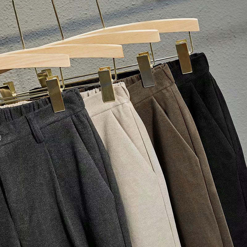 Casual Straight Drape Korean Classic Pants-Legletic