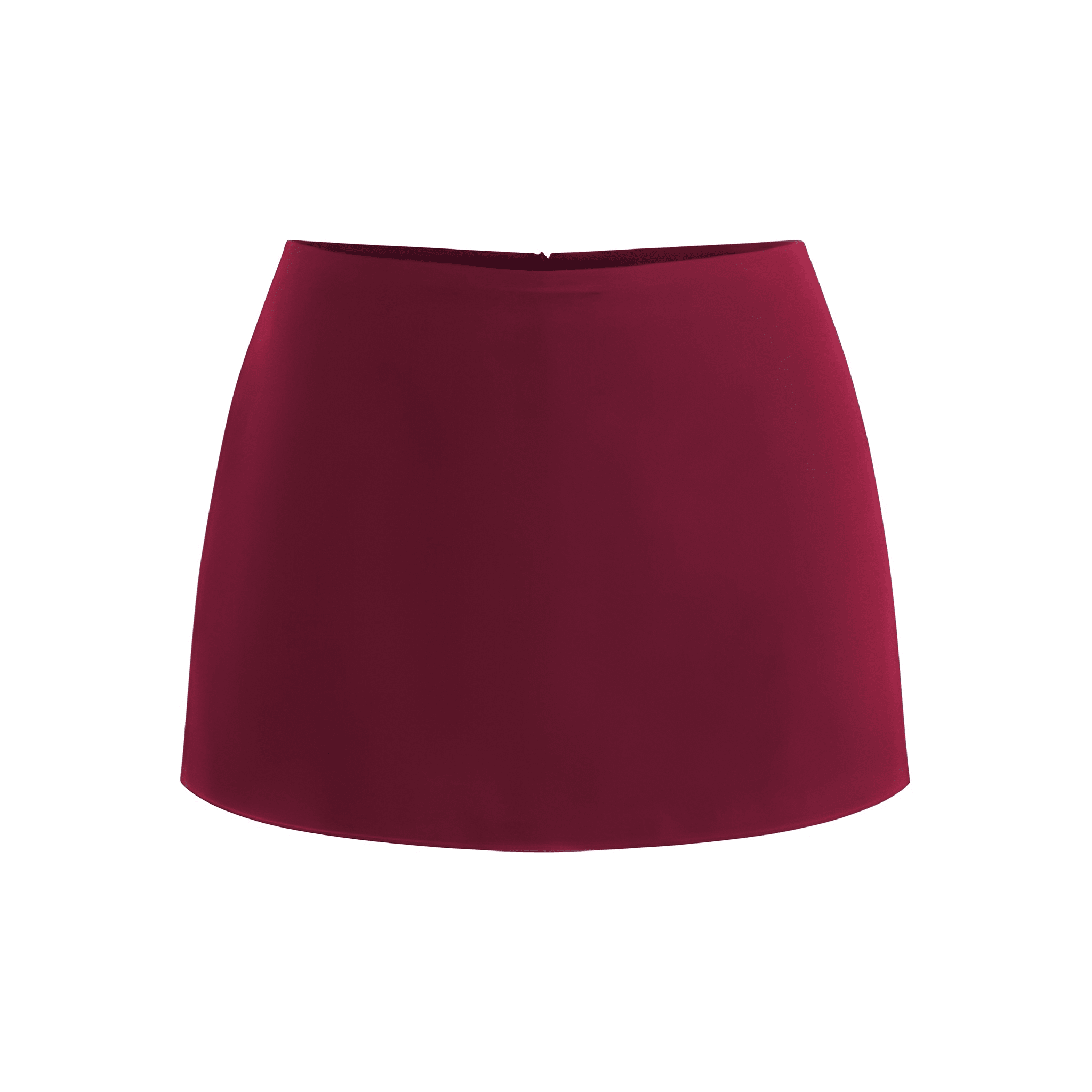 Low Rise Fitted Mini Skort With Split Hem For Women