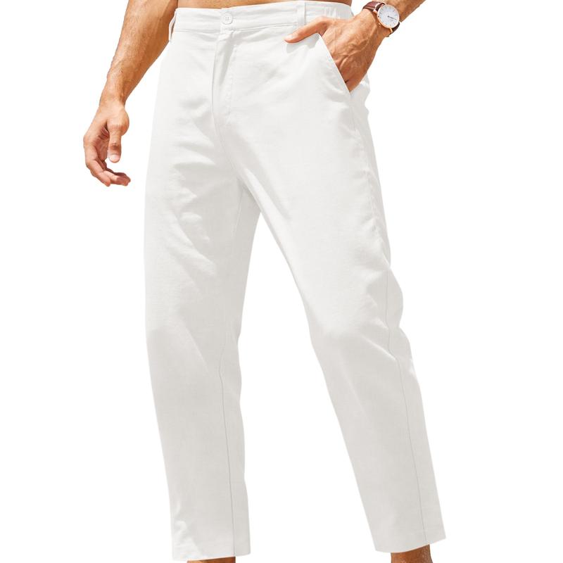 Casual Slim Cotton Linen Yoga Beach Pants For Men