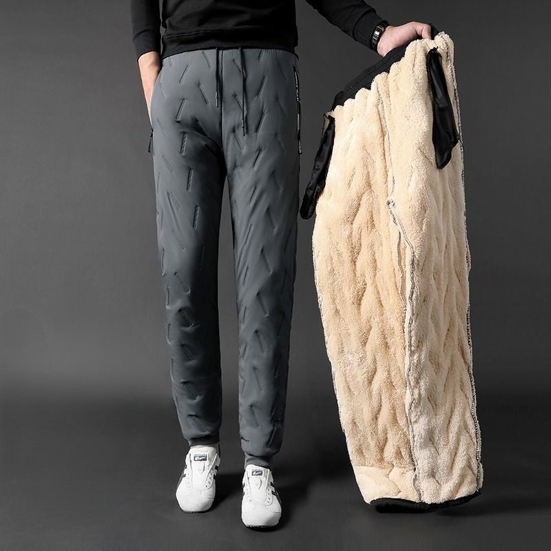 Men's Thick Warm Thermal Lined Fleece Jogger Pants-Legletic