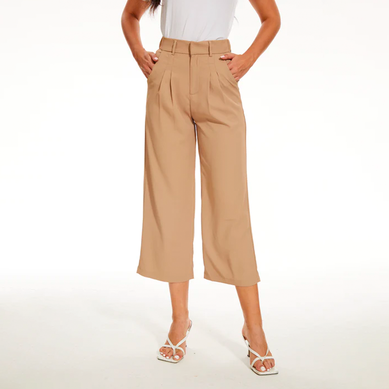 Effortless Tailored Wide Leg Pants-Legletic