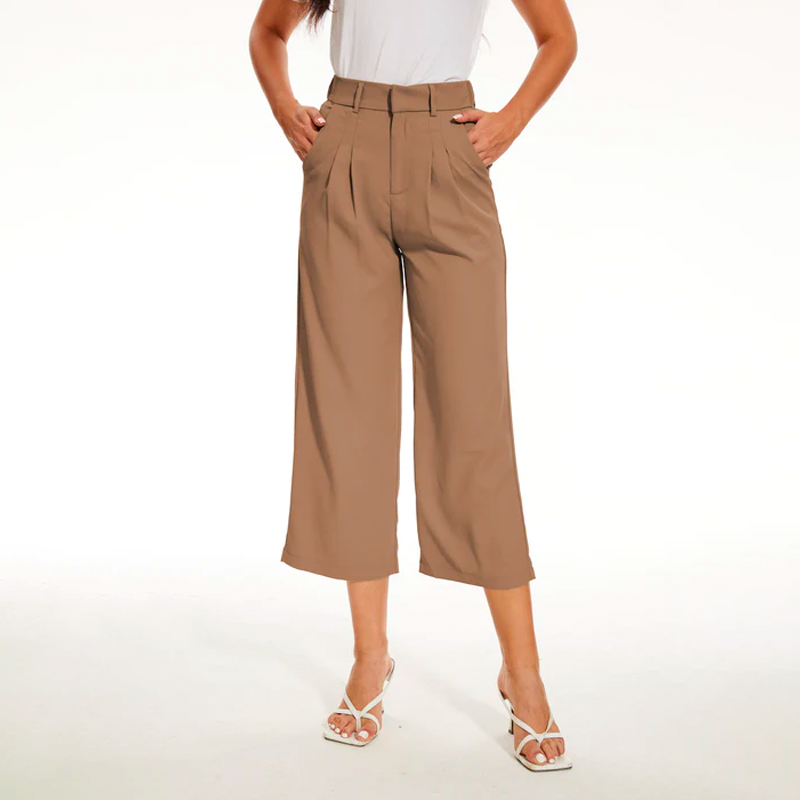 Effortless Tailored Wide Leg Pants-Legletic