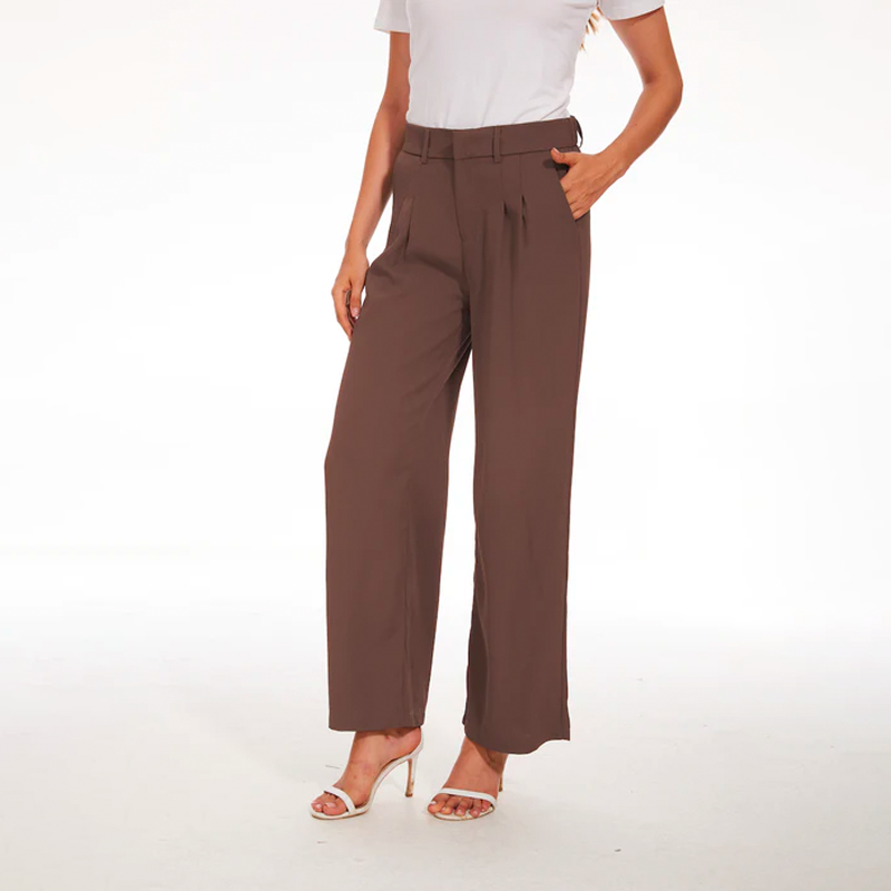 Effortless Tailored Wide Leg Pants-Legletic