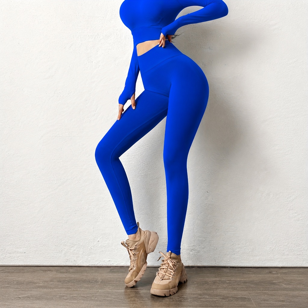 Casual Seamless High Rise Quick Dry Leggings For Women