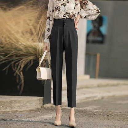 Women's Summer Casual Cropped Suit Pants-Legletic