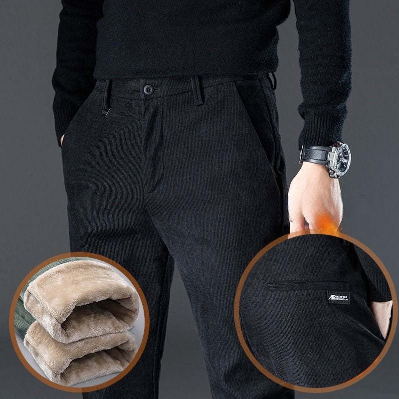 Korean Classic Elastic Waist Fluff Pants For Men-Legletic