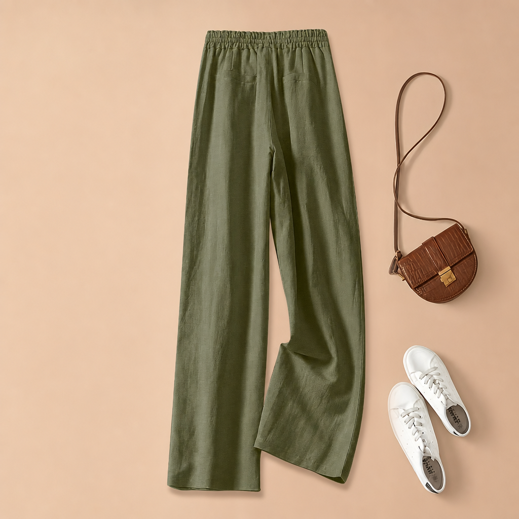 Versatile Artistic Pants With Drawstring For Women