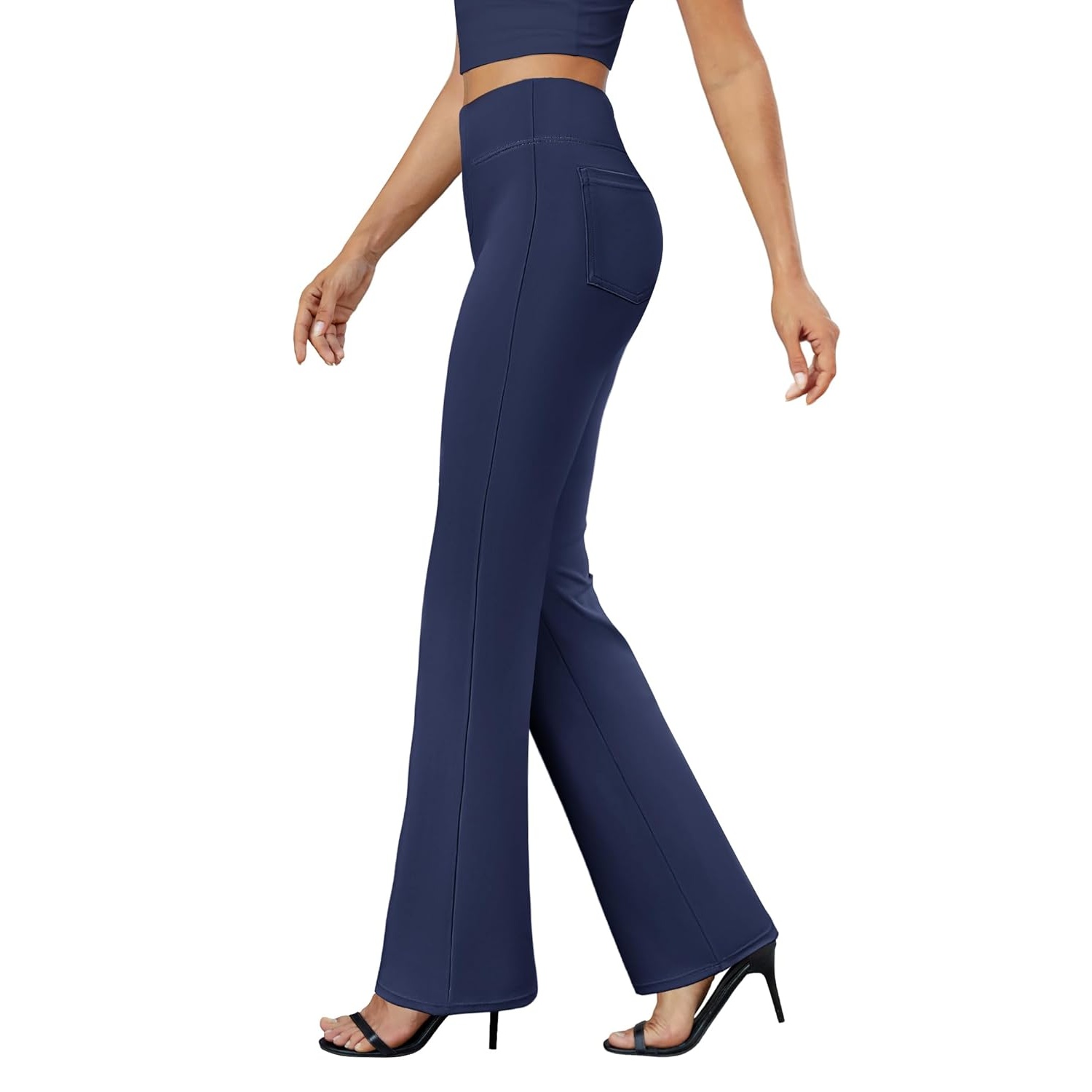 Casual Bootcut Stretchy Pants Dress Gown For Women