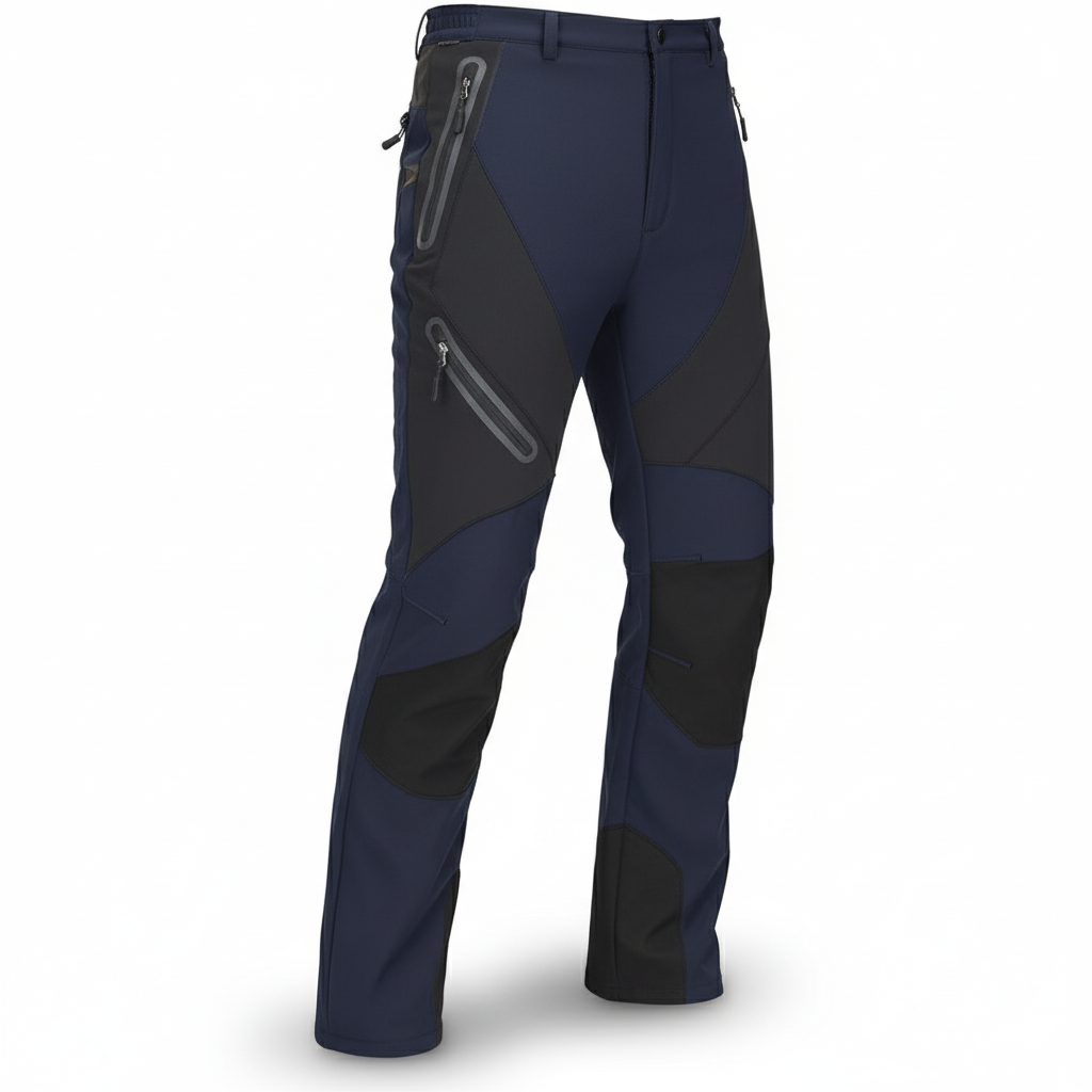 Men Waterproof Winter Cargo Pants with Fleece Lining For Ski And Hike