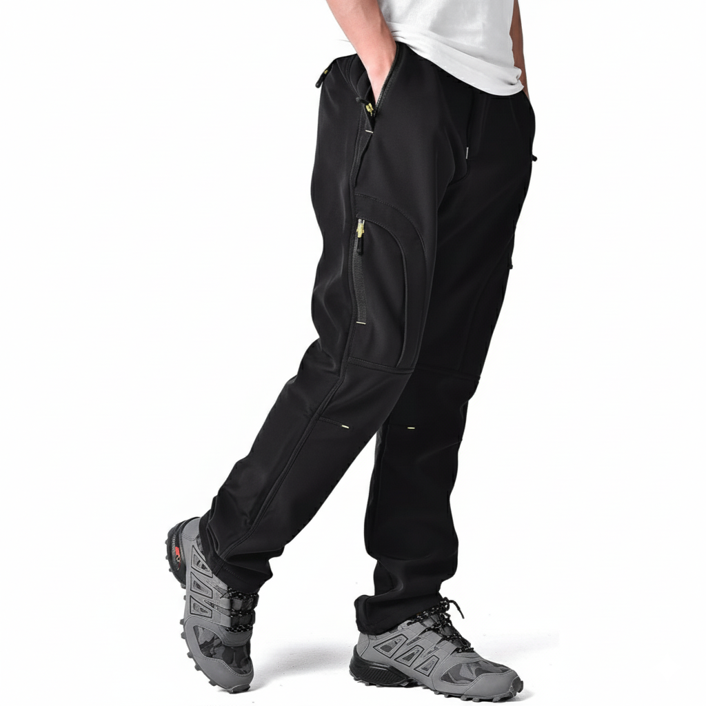 Men Fleece Lined Winter Snow Pants