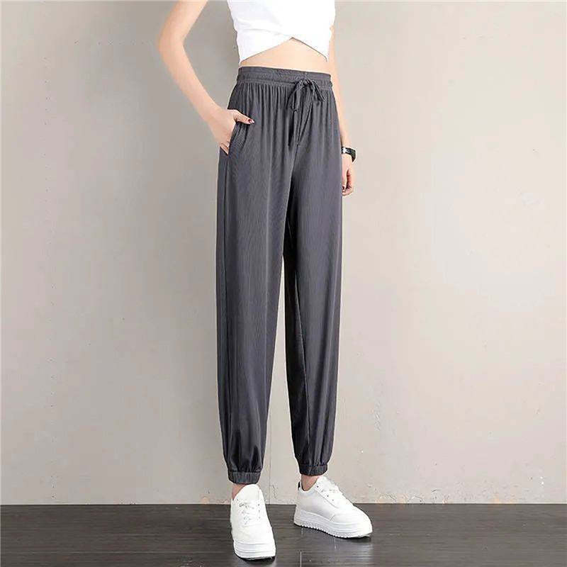 Women's Loose Wide Leg Bunched Feet Sweatpants-Legletic