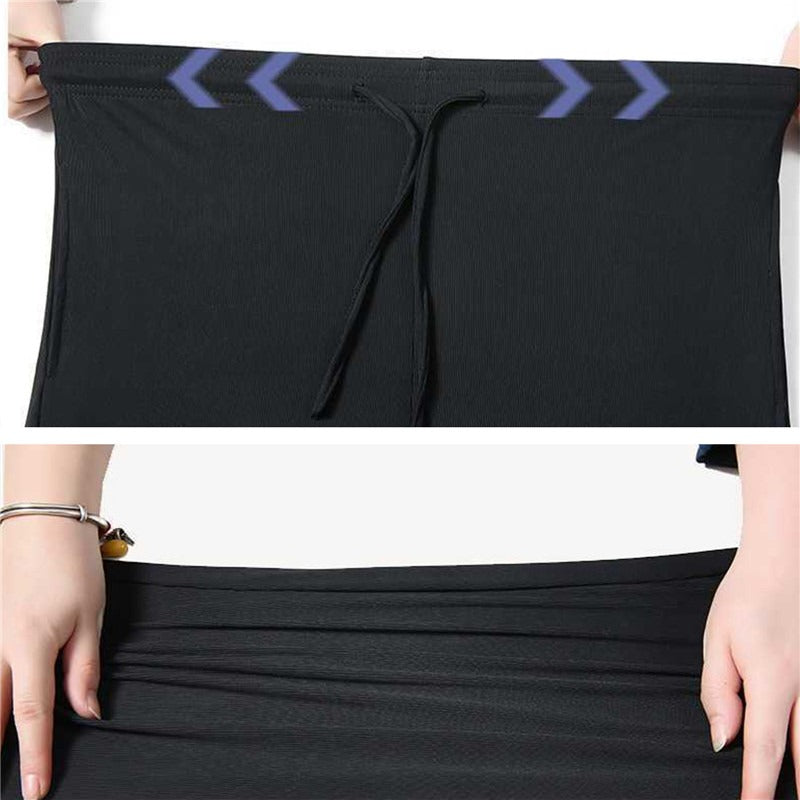 Women's Loose Wide Leg Bunched Feet Sweatpants-Legletic