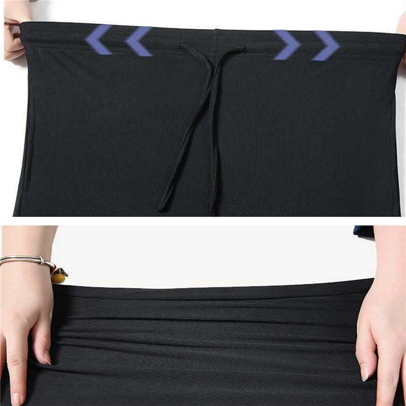 Women's Loose Wide Leg Bunched Feet Sweatpants-Legletic