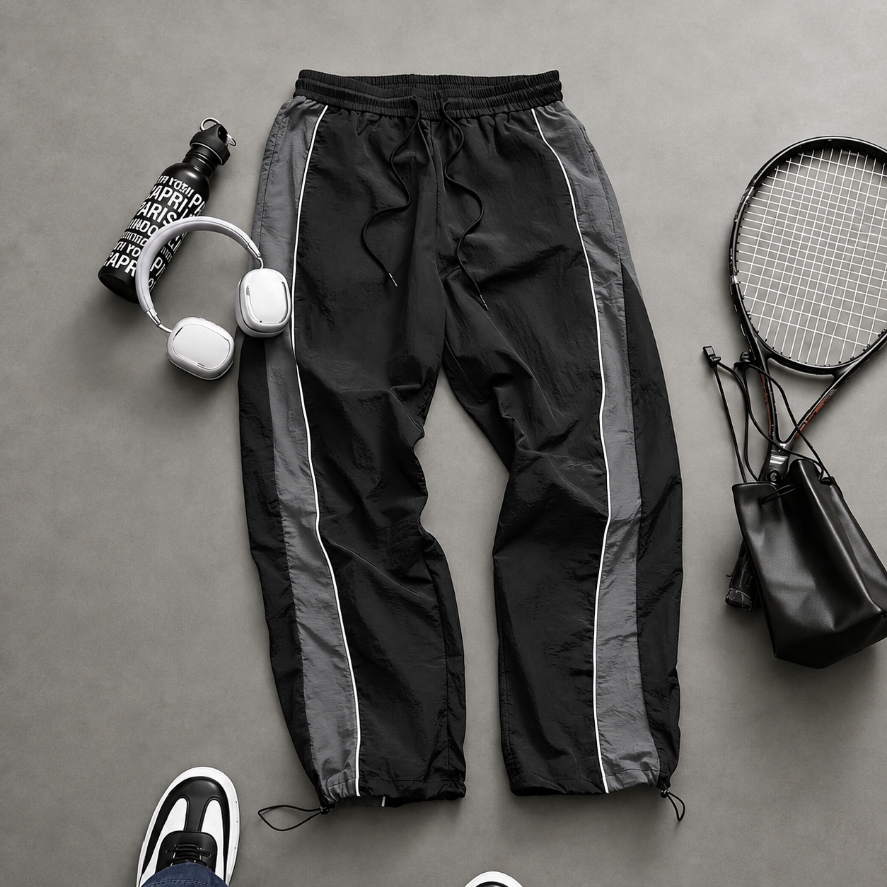 Casual Loose Jogger Pants With Drawstring For Men
