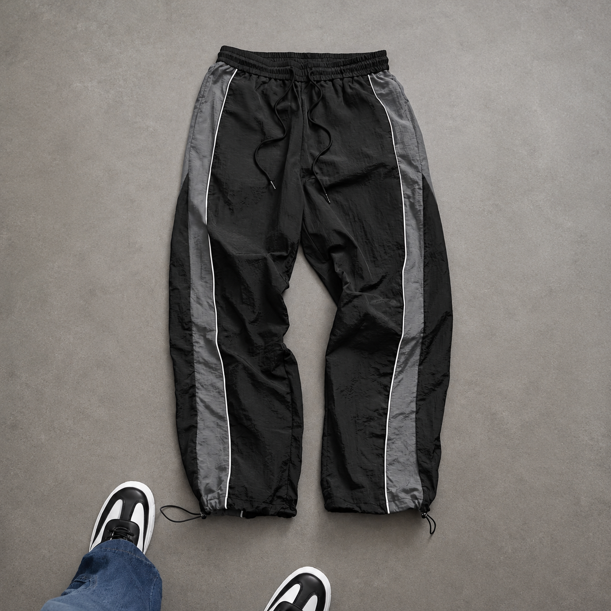 Casual Loose Jogger Pants With Drawstring For Men