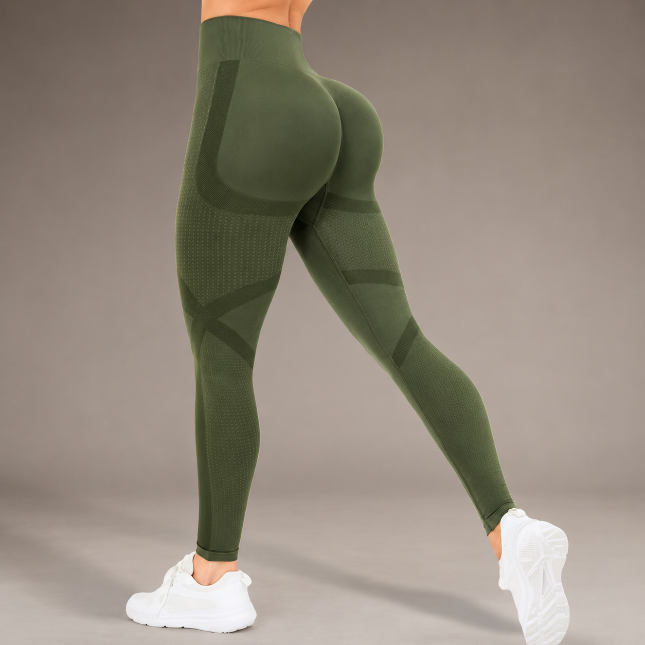 High Rise Stretch Workout Running Leggings For Women