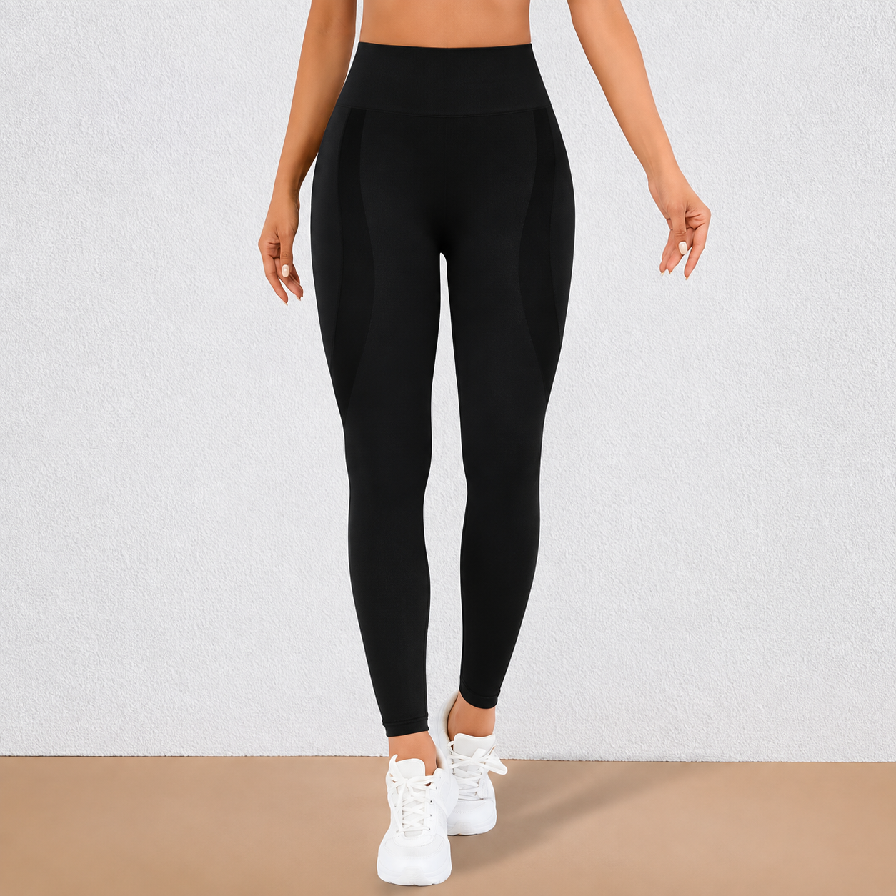 High Rise Stretch Workout Running Leggings For Women