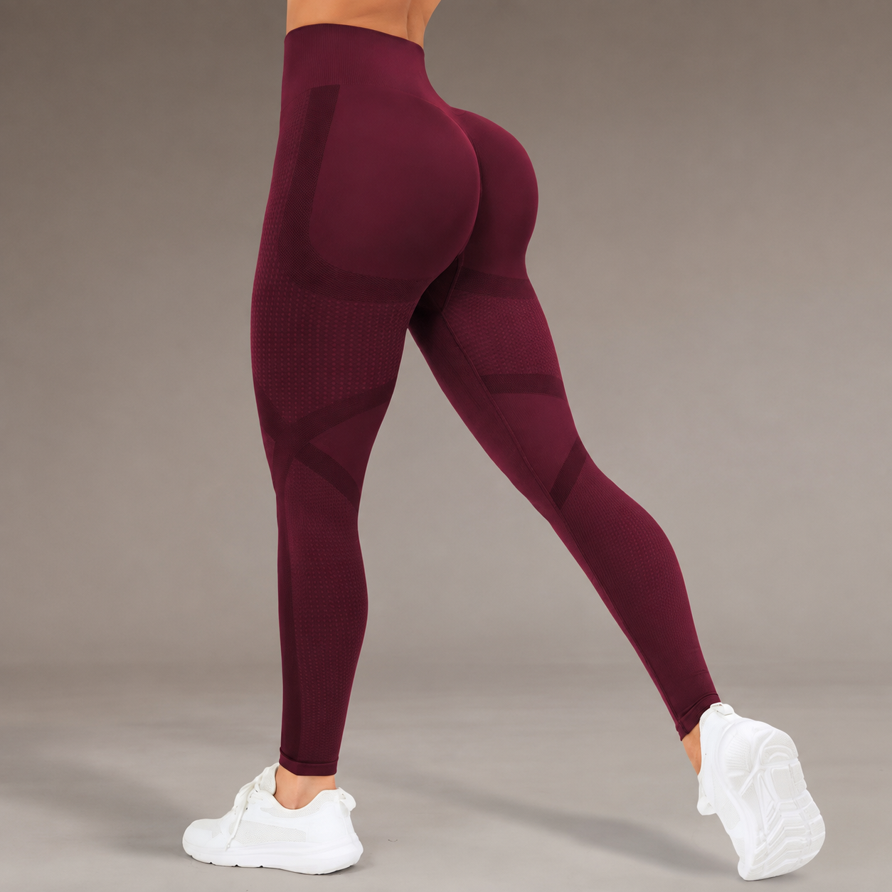 High Rise Stretch Workout Running Leggings For Women