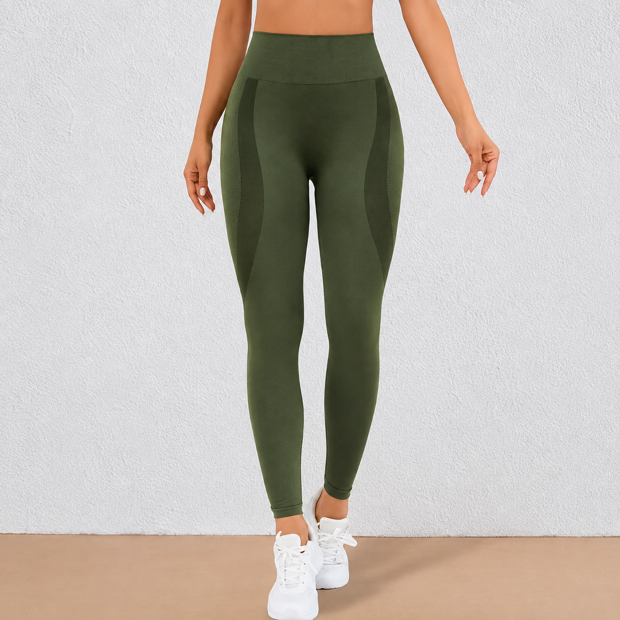 High Rise Stretch Workout Running Leggings For Women