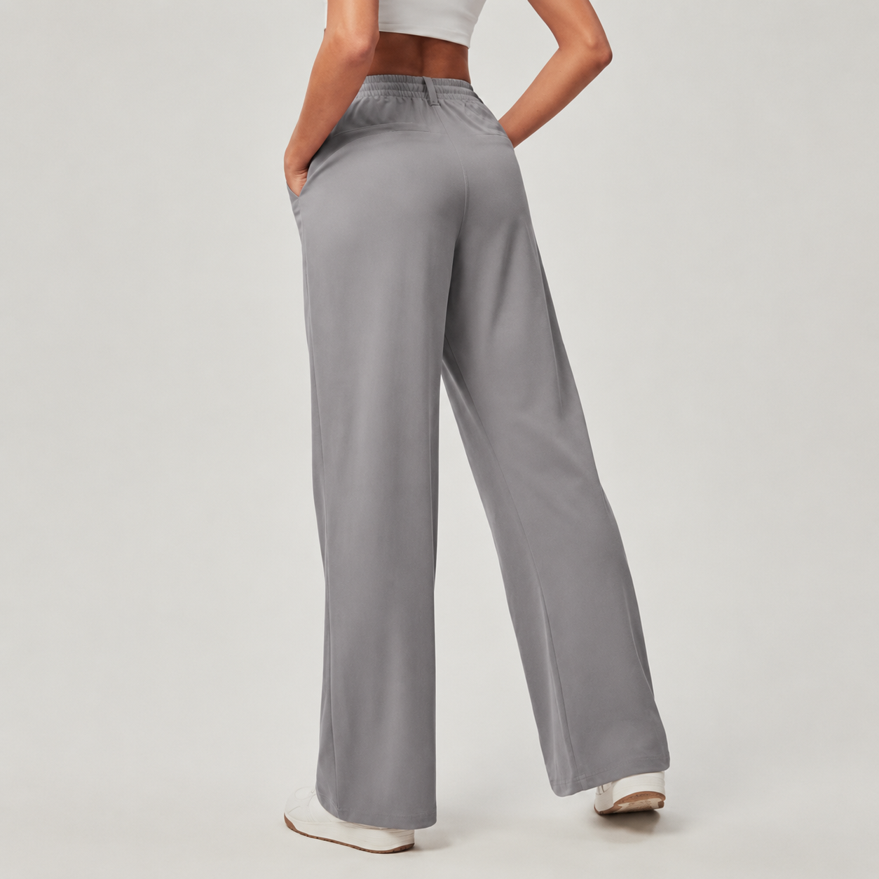 Casual Wide Oversized Stretchy Pants For Women