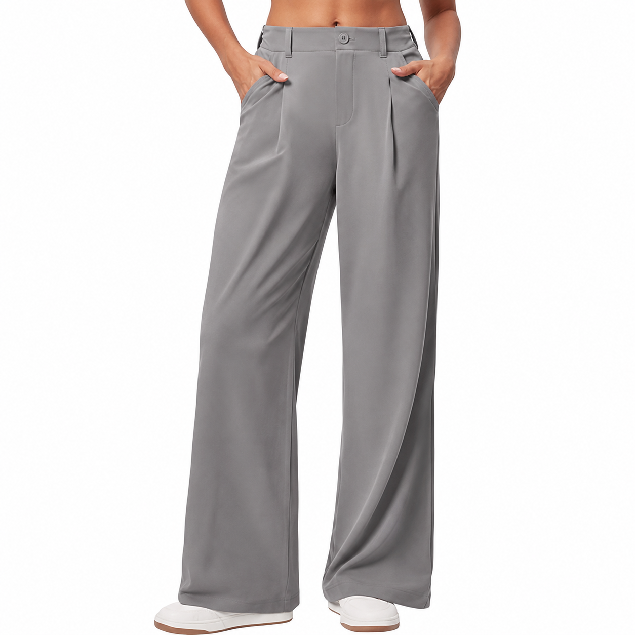 Casual Wide Oversized Stretchy Pants For Women