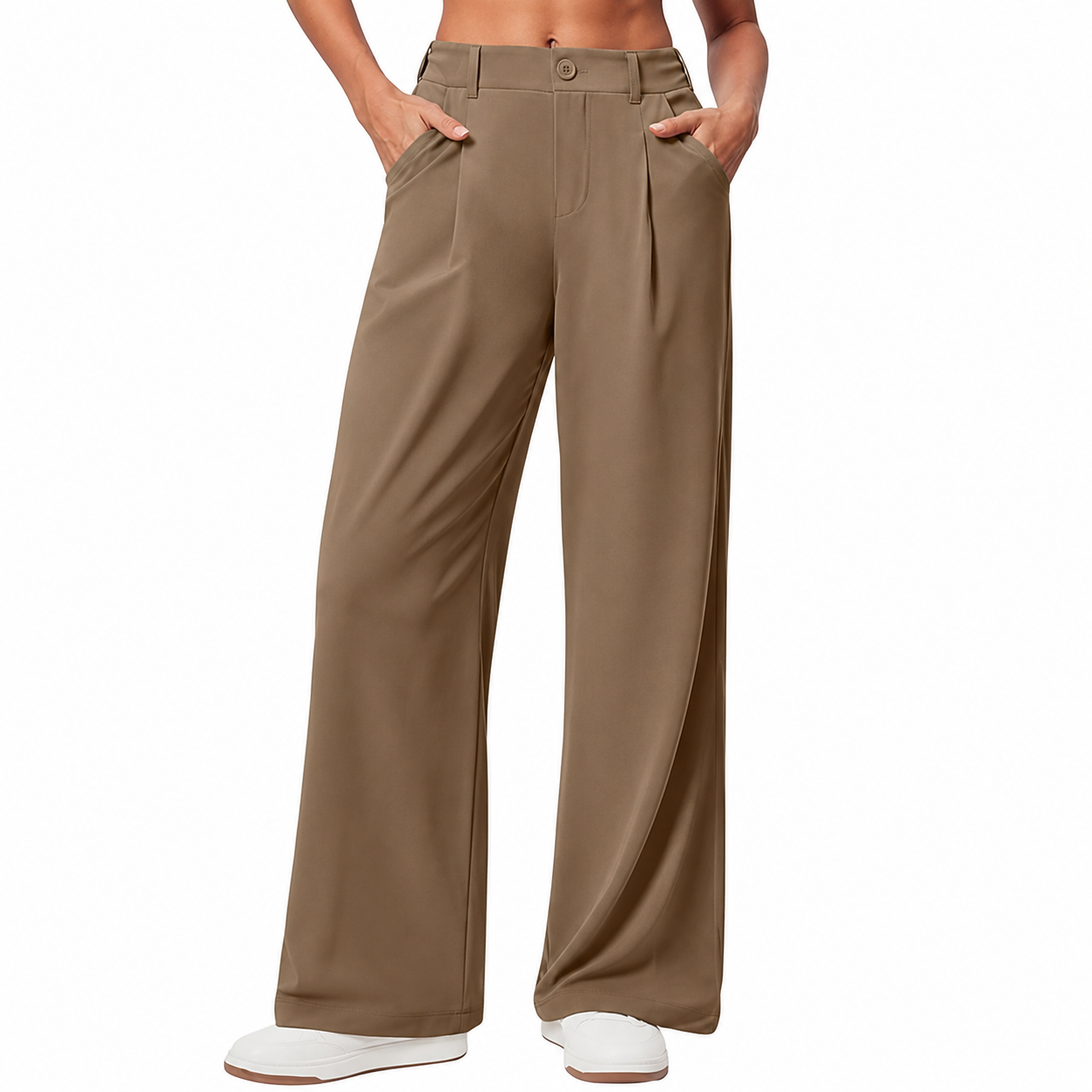 Casual Wide Oversized Stretchy Pants For Women