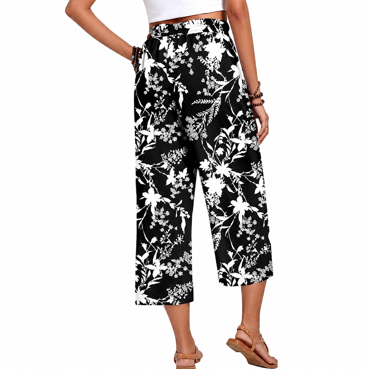 Casual Lounge Wide Loose Pants With Drawstring For Women