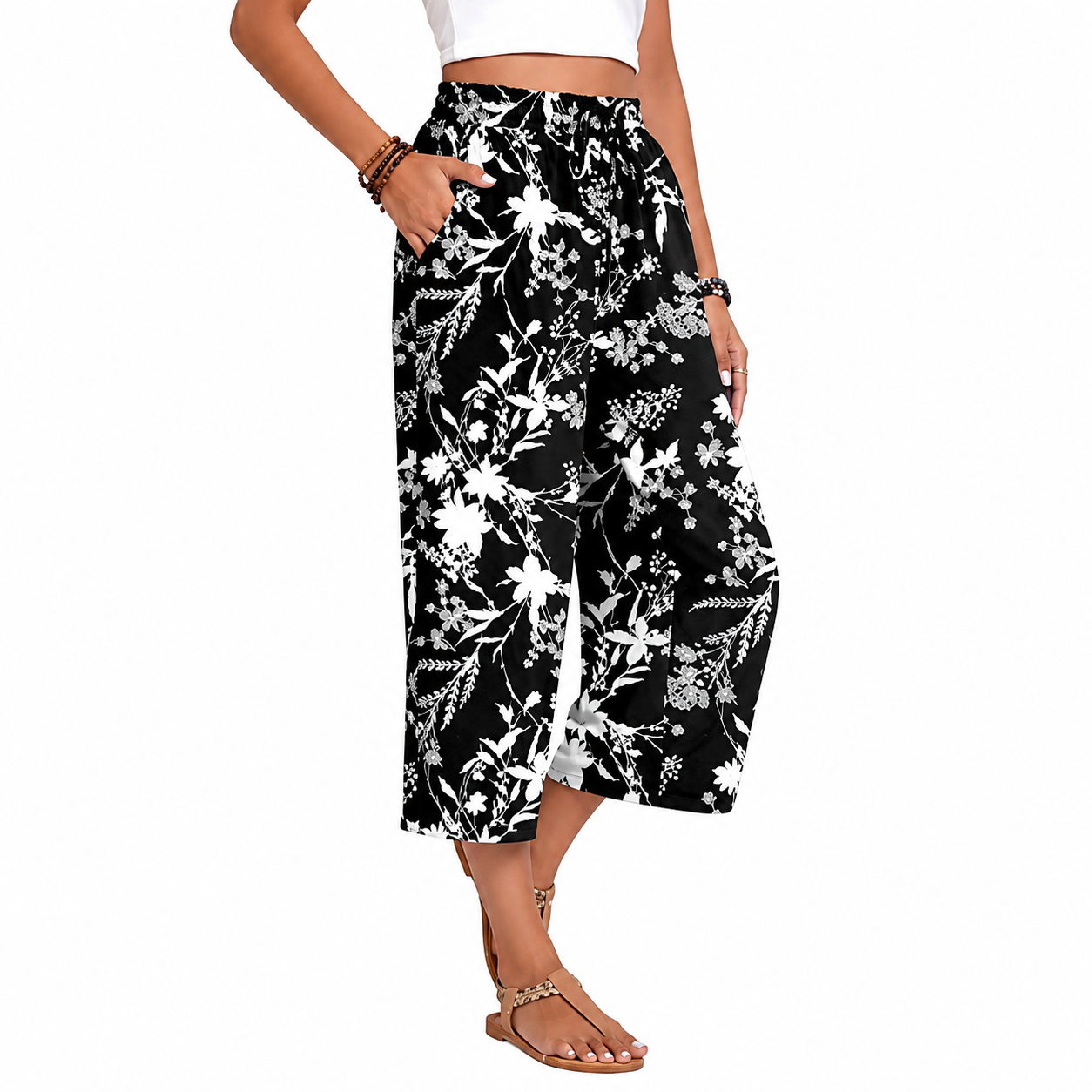 Casual Lounge Wide Loose Pants With Drawstring For Women