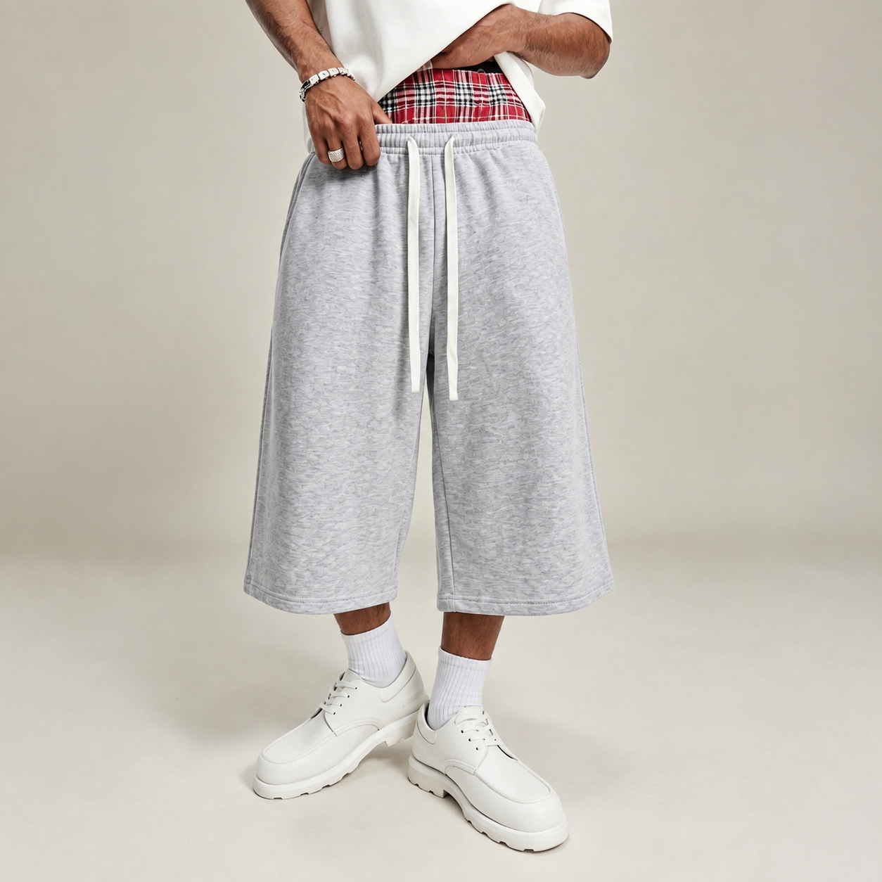 Casual Wide Length Sports Pants For Men