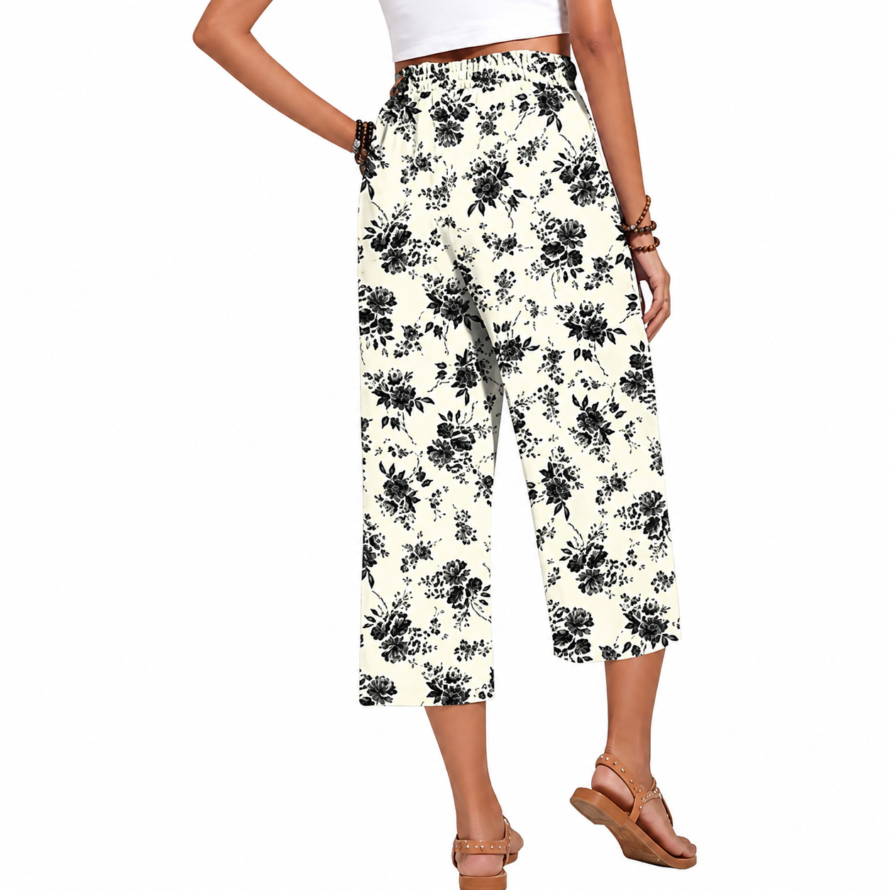 Casual Lounge Wide Loose Pants With Drawstring For Women