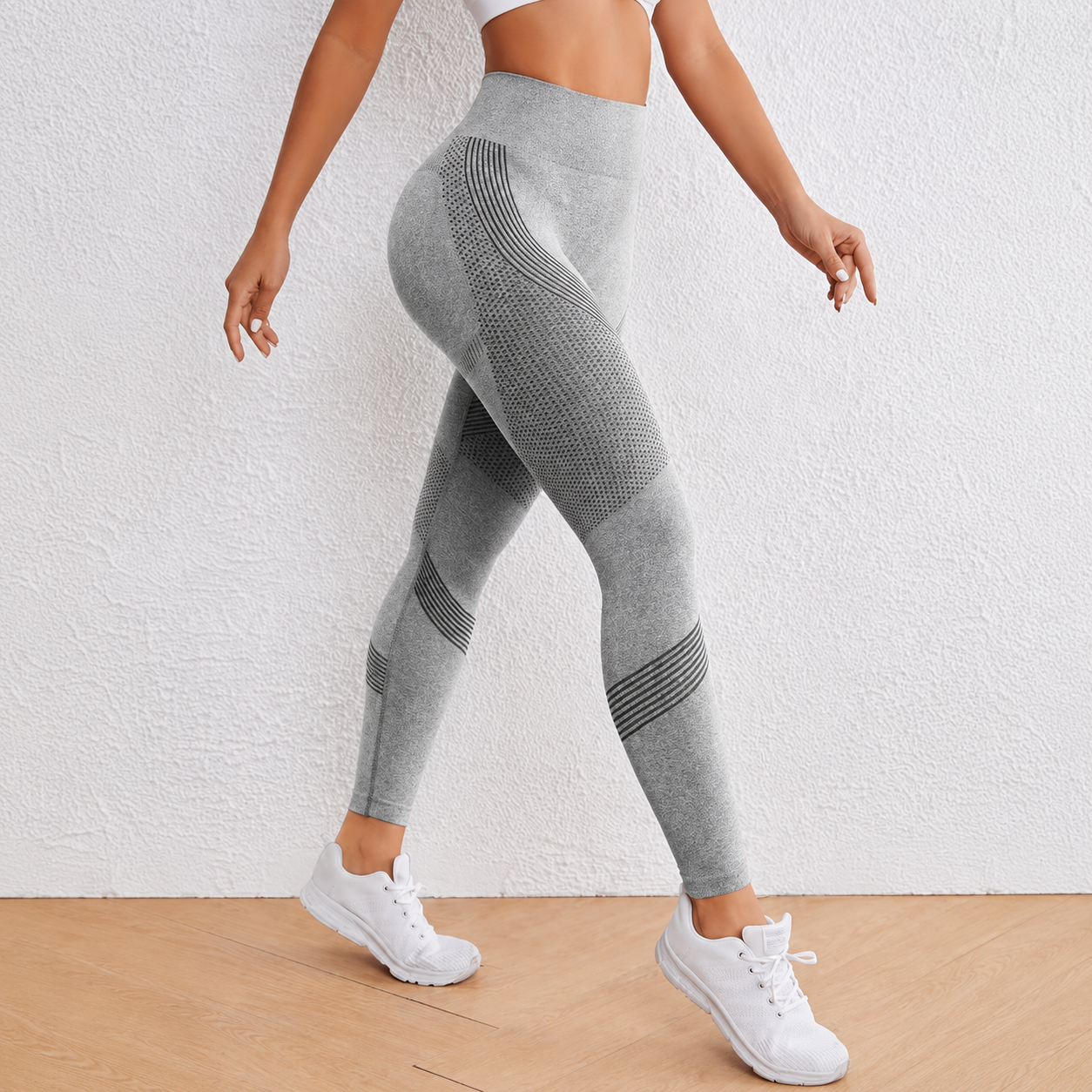 High Rise Quick Dry Stretch Sports Leggings For Women
