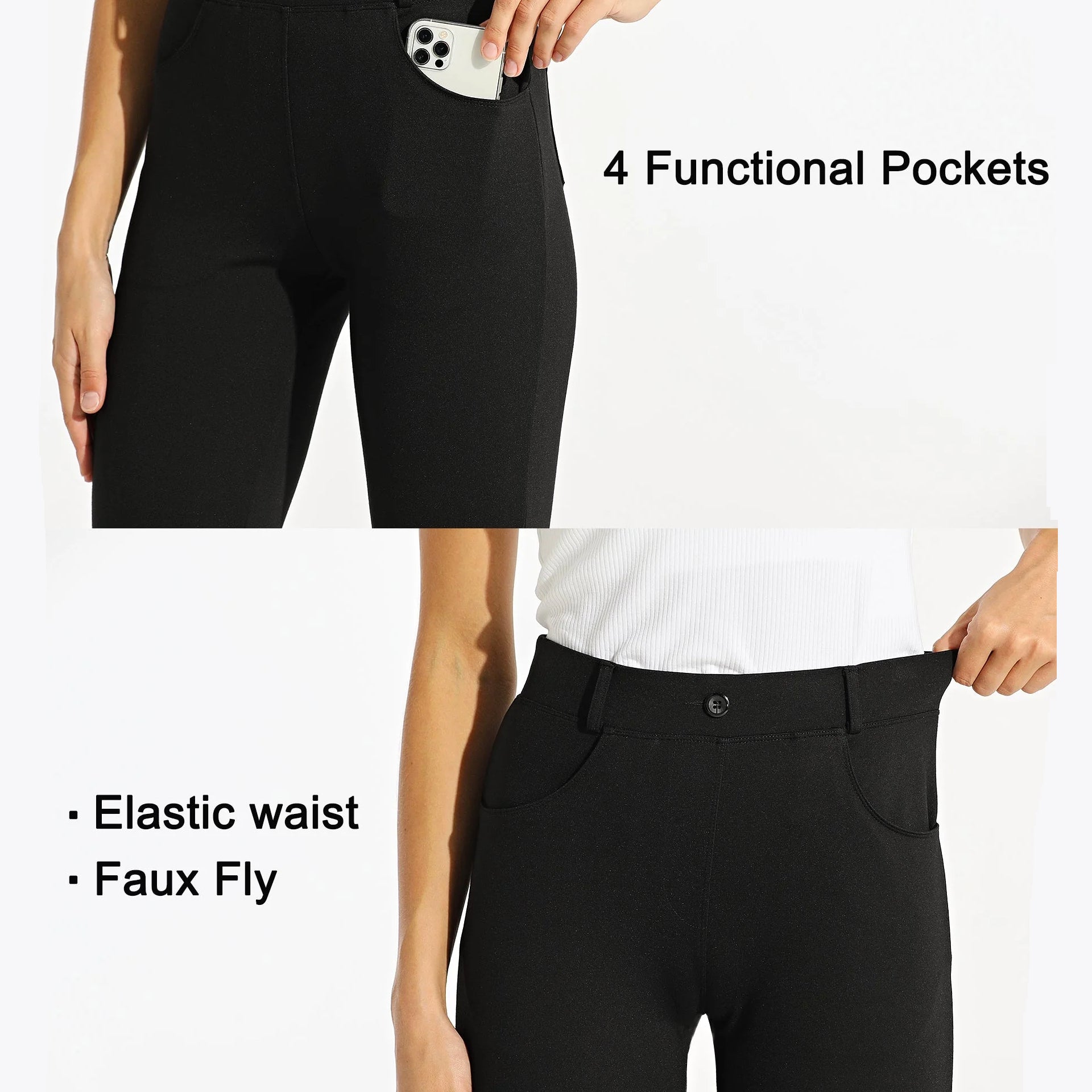 Elegant Yoga Stretch Dress Pants-Legletic