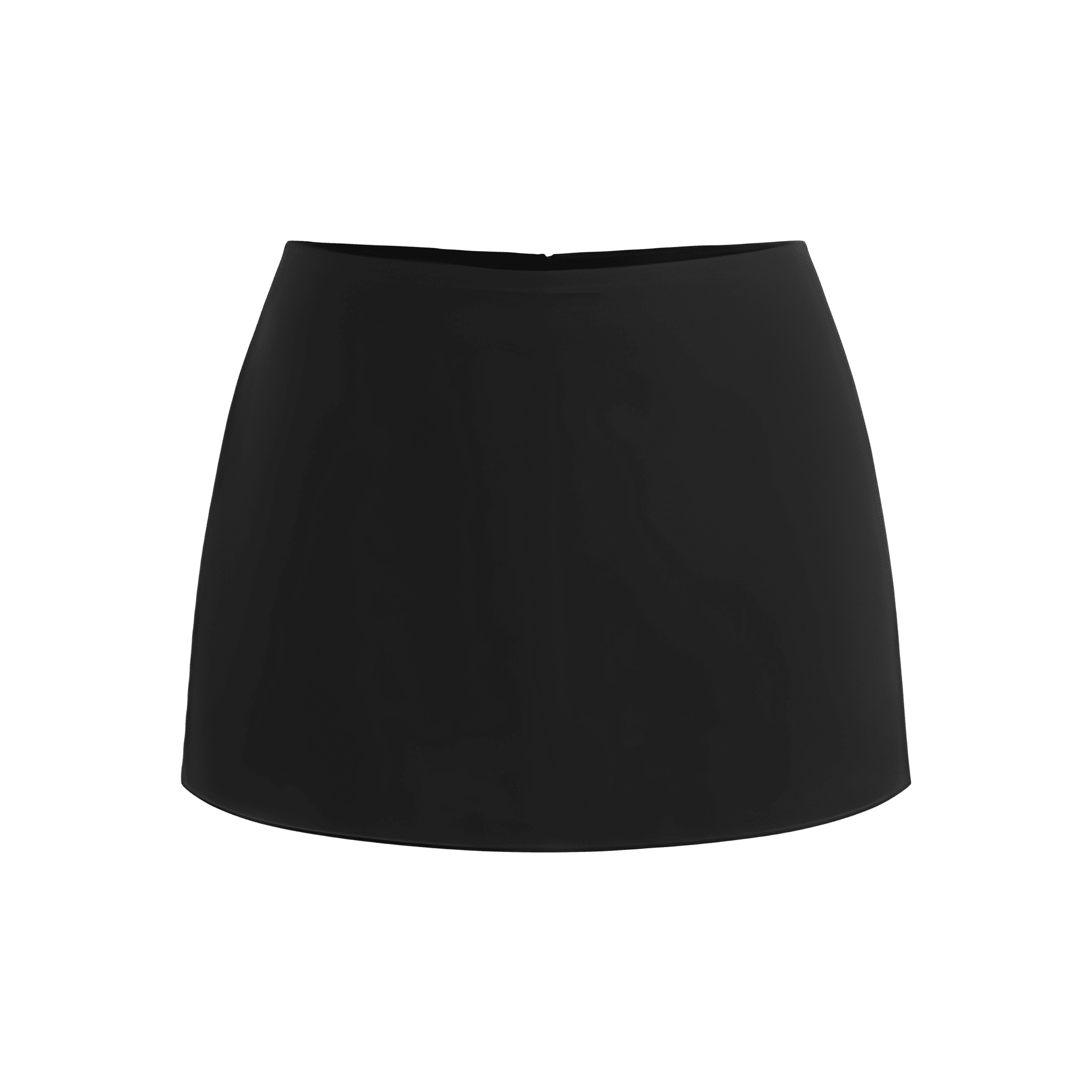 Low Rise Fitted Mini Skort With Split Hem For Women