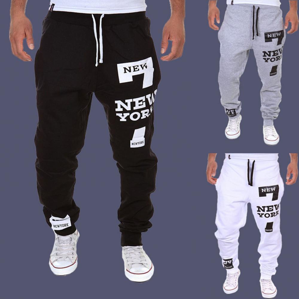 Casual Jogger Number 7 Printed Letter Sweatpants Trousers-Legletic
