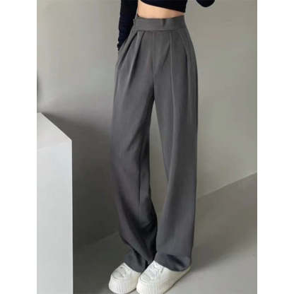 Wide Leg Women Casual High Waist Pants-Legletic