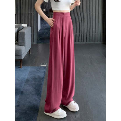Wide Leg Women Casual High Waist Pants-Legletic