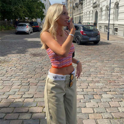 Women's Casual Low Waist Trousers-Legletic
