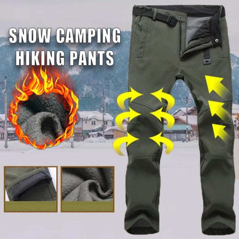 Men's Winter Fleece Waterproof Warm Pants-Legletic