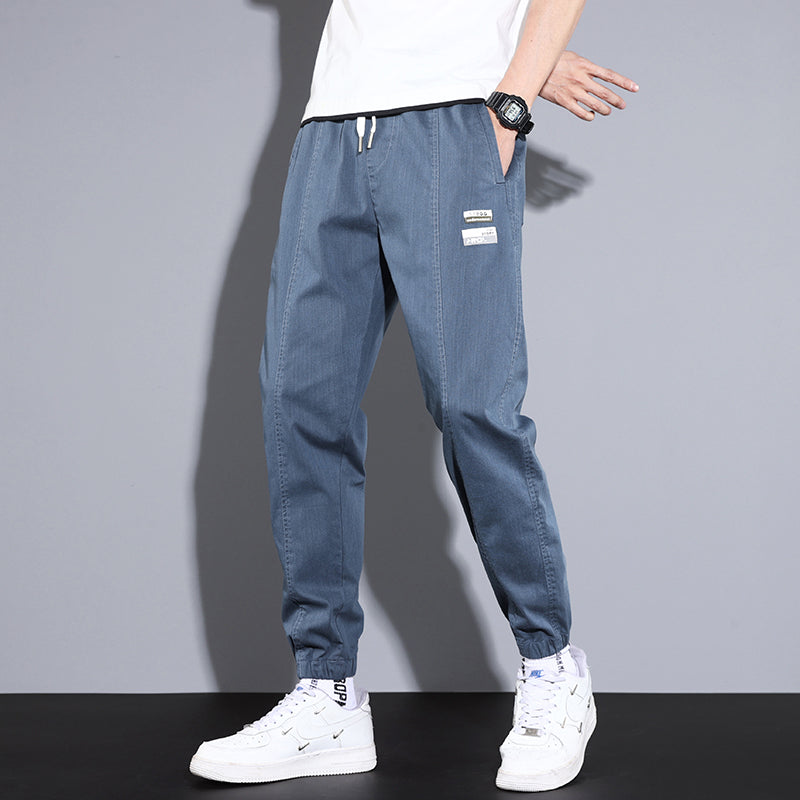 Cotton Thin Elastic Loose Joggers-Legletic