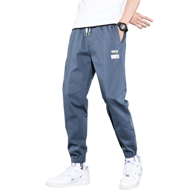 Cotton Thin Elastic Loose Joggers-Legletic