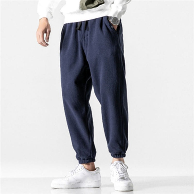 Men's Winter Fleece Straight Sweatpants-Legletic